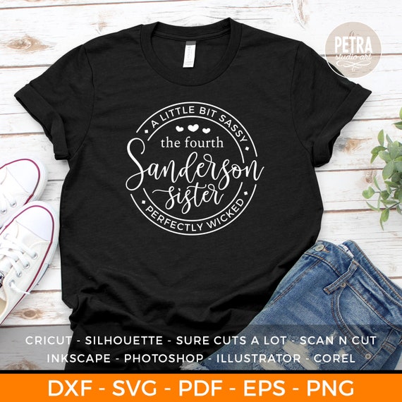 Sublimated PrintingINSTANT DOWNLOAD Png Printable Digital Print Design. Happy Halloween I/'m The Fourth Sanderson Sister PNGSvg