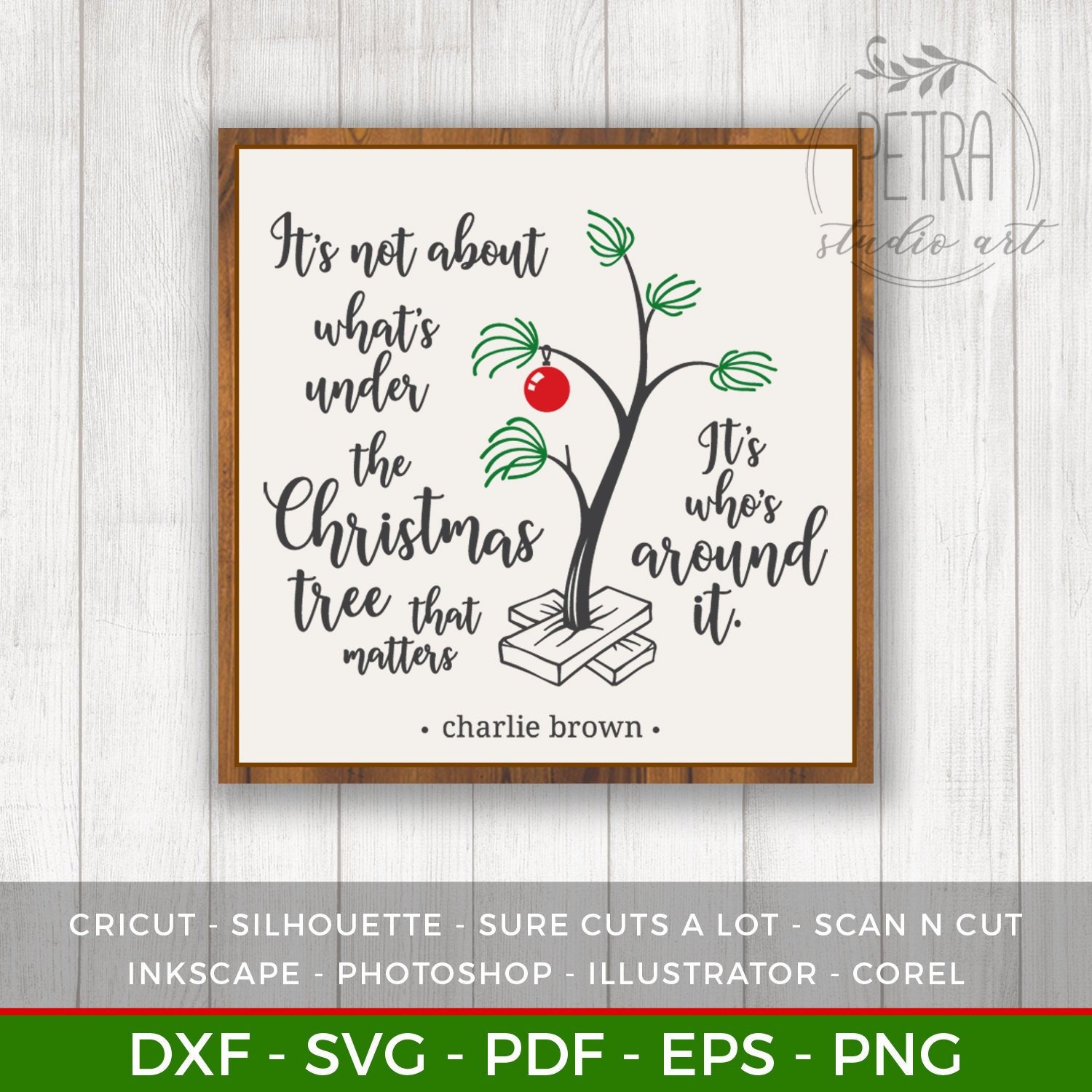 Download Charlie Brown Christmas Tree Farm Svg Dxf Cut File ...