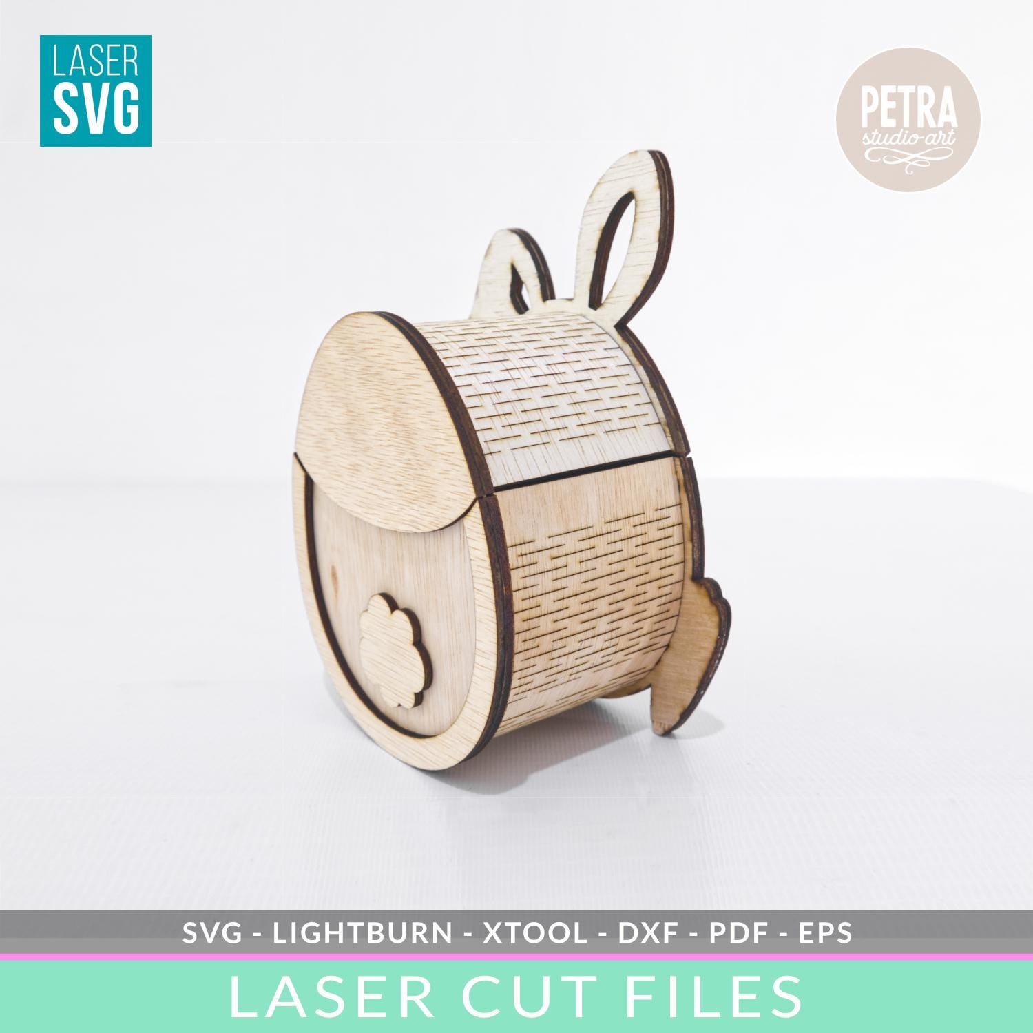 Easter Bunny Candy Box SVG Laser Cut Engrave and CNC Files. Xtool Laser ...