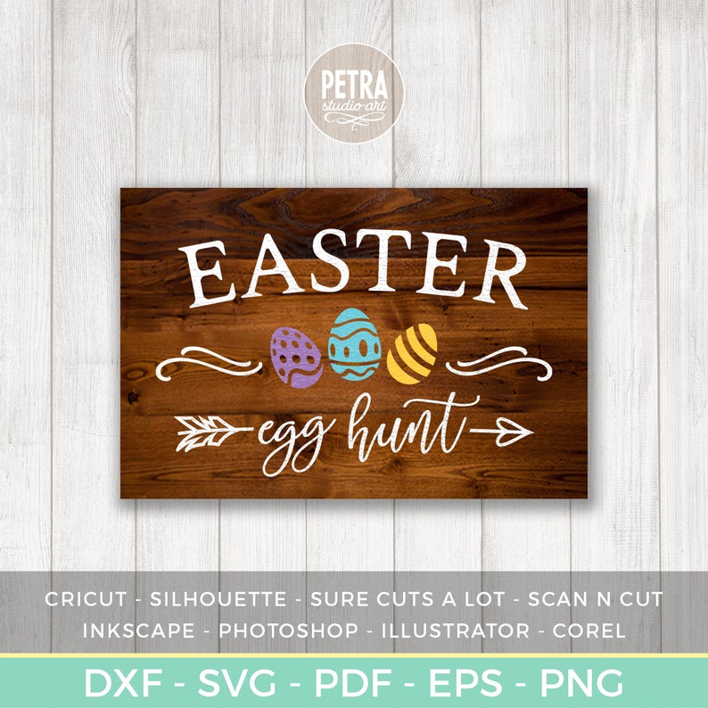 Download Easter Egg Hunt Sign SVG cut file. Easter SVG for Easter ...