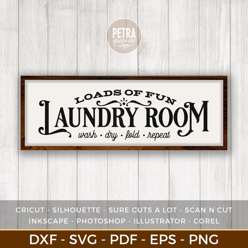 Laundry Room Signs SVG