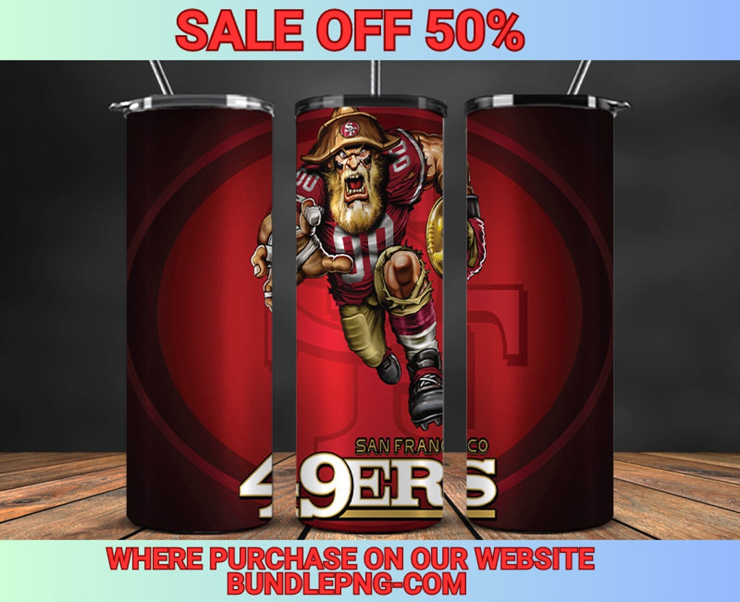49ers Tumbler Wrap Football Wraps mascot Tumbler 17. LINK Etsy