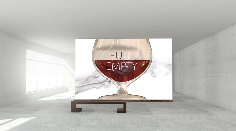 Removable Wall Decal Peel and Stick Wall Mural DeLazurGoods Full Glass Wallpaper