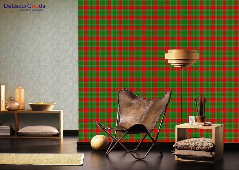 DeLazurGoods Removable Christmas Spirit Wallpaper Woven Wallpaper Peel and Stick Wall Art Roll Wallpaper