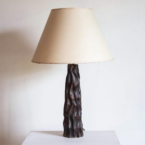 Handcrafted Wooden Table Lamp, Modern Table Lamp, Desk Light, Handmade Wooden Lamp, Unique Lighting, Bedside Lamp