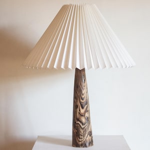 Unique Lighting, Bedside Lamp, Modern Table Lamp, Desk Light, Handmade Wooden Lamp, Tall Wooden Table Lamp