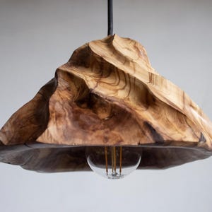 Wood Ceiling Light, Wooden Ceiling Light, Chandelier Lighting, Dining Light, Modern Scandinavian Ceiling Light, Large Wooden Pendant