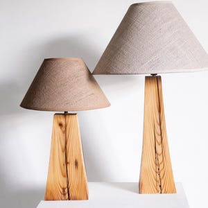 Wooden Table Lamp, Modern Table Lamp, Desk Light, Handmade Wooden Lamp, Unique Lighting, Bedside Lamp