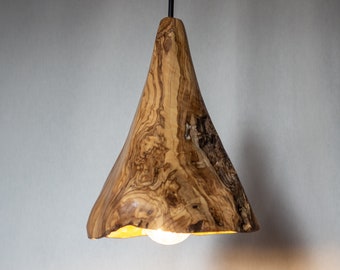 Suspension en bois pour plafond, Lustre moderne fait main, Suspension en bois enfichable, Lustre enfichable, Plafonnier enfichable, Plafonnier en bois