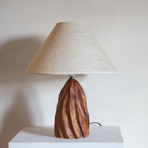 Wooden Table Lamp, Modern Table Lamp, Desk Light, Handmade Wooden Lamp, Unique Lighting, Bedside Lamp