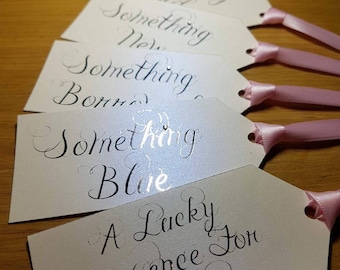 Something old, something new something borrowed, something blue and lucky sixpence