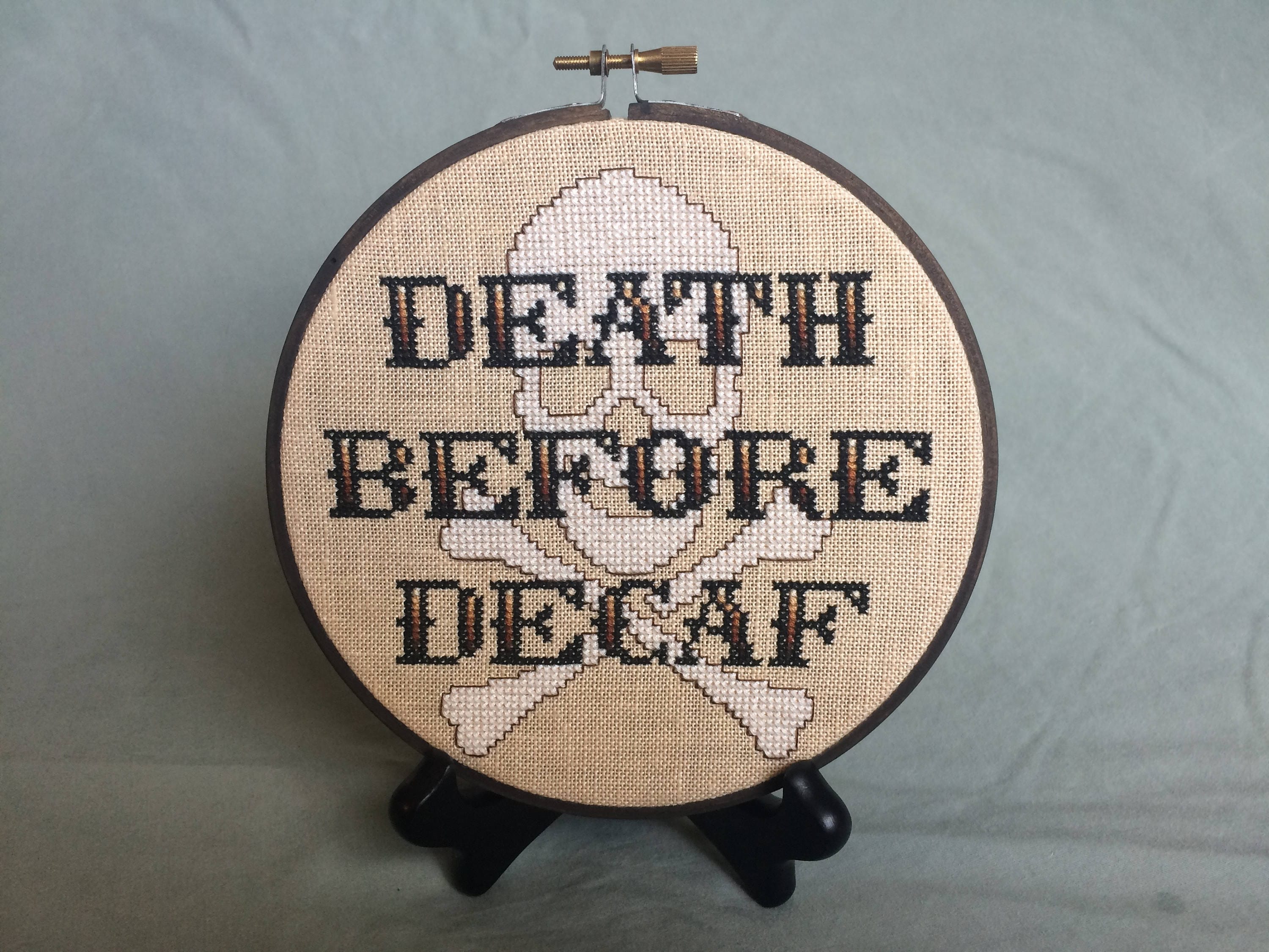PDF Pattern - Coffee Cross Stitch Pattern - Death Before Decaf - Coffee ...