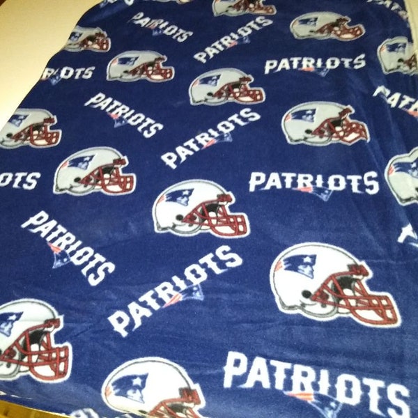 NFL New England Patriots polyester fleece fabric. Sold by the yard. CLOSEOUT