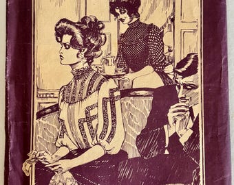 Vintage 1978 Folkwear 205 Women's Gibson Girl Blouse Sewing Pattern, Size S, M, L  Uncut