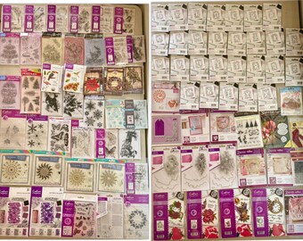 88 Packs Clear Acrylic, Rubber Stamps, Metal Dies, Crafter's Companion, Sheena, Gemini