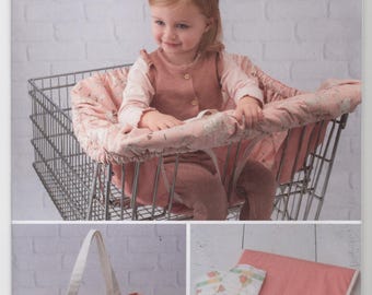 Simplicity 9299 Baby Seat Cover, Diaper Bag, Changing Pad Sewing Pattern, Uncut