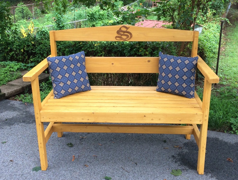 Custom Garden Bench Wooden Outdoor Image 0