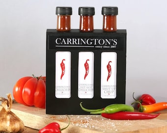 Chilli Sauce Gift Set, Mild to Hot 250ml, chilli gift for him, chilli lovers gift set, gift for foodie, hot sauce gift set, cooking gift set