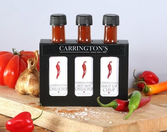 Hot Sauce Gift Set, Family Cooking Gift, Mild to Hot 100ml chilli sauces, Food Gift, Hot Sauce Gift Set, housewarming gift, cooking hamper
