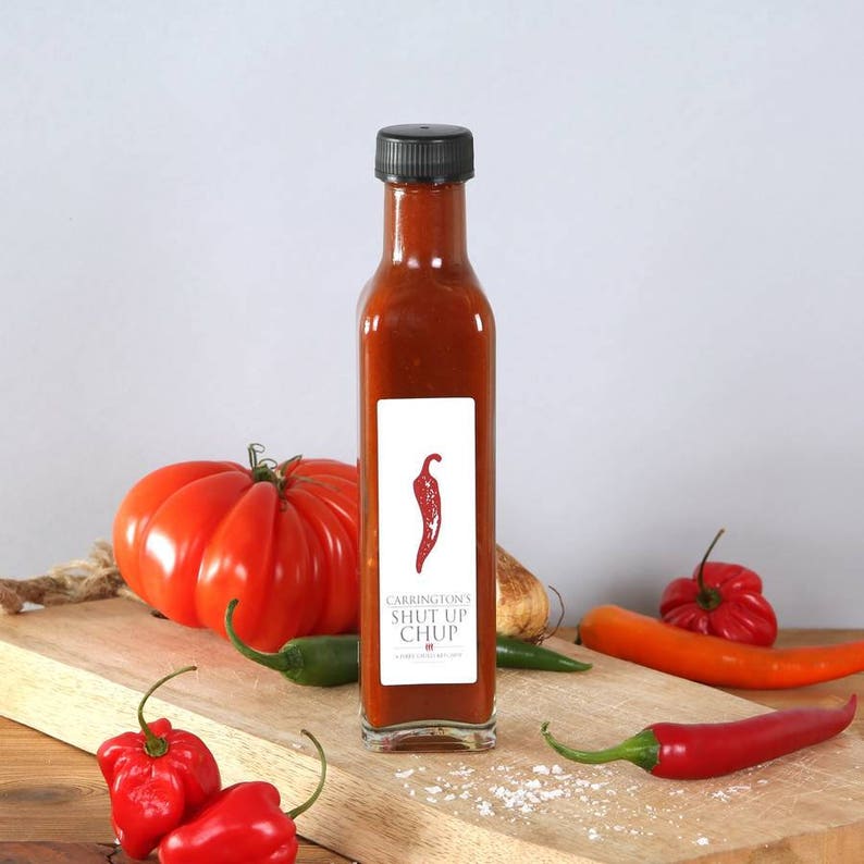 Chilli Sauce Gift Set, Mild to Hot 250ml, chilli gift for him, chilli lovers gift set, gift for foodie, hot sauce gift set, cooking gift set image 3