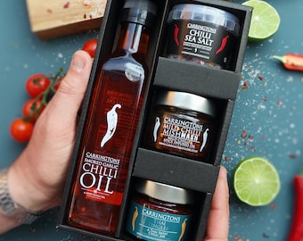 Chilli Oil and Chilli Jam Gift Hamper, Cooking gift set, Cooking gift for him, thoughtful birthday gift for him, Spicy gift set, Cooking kit