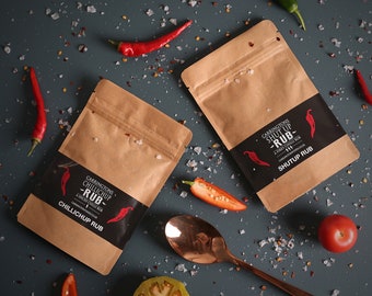 Chilli Spice Rub Gift Set, spice gift pack, chilli spice cooking set, letterbox gift, cooking gift for her, BBQ cooking gift, food gift