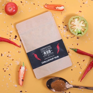 Chilli Spice Rub Gift Set, spice gift pack, chilli spice cooking set, letterbox gift, cooking gift for her, BBQ cooking gift, food gift image 2
