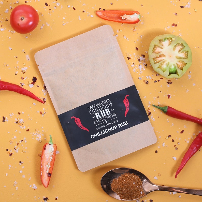 Chilli Spice Rub Gift Set, spice gift pack, chilli spice cooking set, letterbox gift, cooking gift for her, BBQ cooking gift, food gift image 2