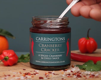 Chilli Cranberry Sauce, Chilli Jam, Cranberry Jam Sauce, Cooking Gift, Foodie gift, Gift for him, Gift for Her, Roast Dinner Sauce,