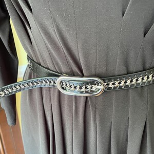 Vegan Leather Chain Statement Belt Mary Wyatt London - Axis Appleskin™ Vegan Leather Chain Belt main image 3