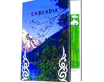 Cascadia Zine : peintures du portail des rêves, livret assemblé à la main