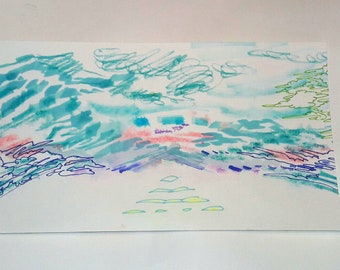 dreaming of clouds over sea