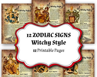 Wiccan Zodiac: What is your Witchy style? Book of Shadow PDF, Magic Correspondences
