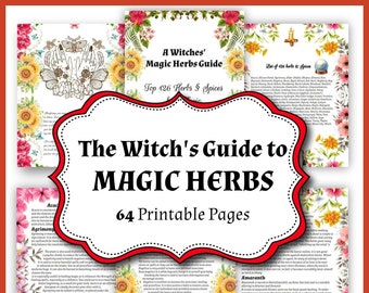 Wiccan Magic Herbs and Spices, 126 Spiritual and Medicinal Herbs for Witches, Starter Kit for Kitchen Witchery