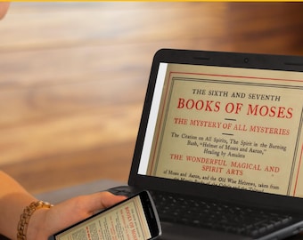 The Sixth and Seventh books of Moses by Laurence (1910). The Mystery of all Mysteries, Magical Spirit Art, Formulas, Kabala,+BONUS IMAGES