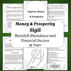 Sigil for Money - Manifest Financial Prosperity, Powerful Money Attraction Techniques & Tips for Abundance