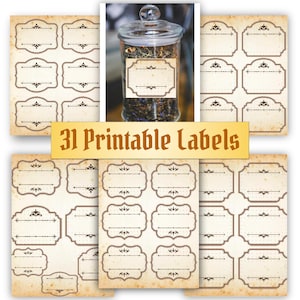 Kitchen Labels for a Clutter-Free Cooking Experience | Editable in Canva | Organize Your Pantry & Spice Rack