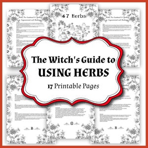Magical Herbs Guide: 47 Herbs &Their Properties for Wiccan Coloring, Grimoire, Herbal Magic, Witchcraft Journaling