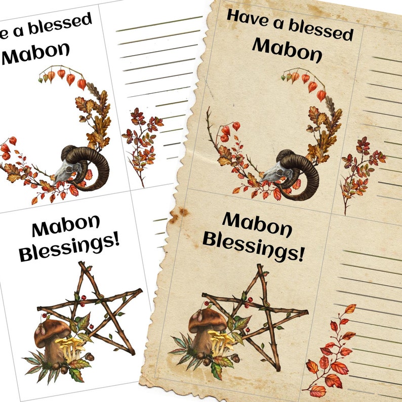 Mabon 2022 Southern Hemisphere Autumn Equinox Wiccan Weel of Etsy