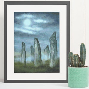 Stonehenge Monument Standing Stones, Wicca Cross Stitch, Pattern Keeper Compatible