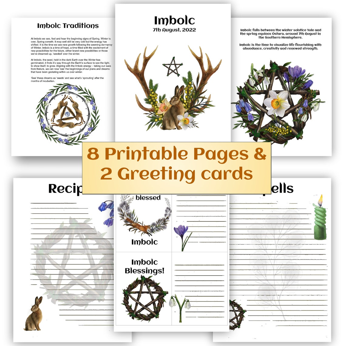 Imbolc 2022 Southern Hemisphere Wiccans Rituals Pages Sabbats Etsy