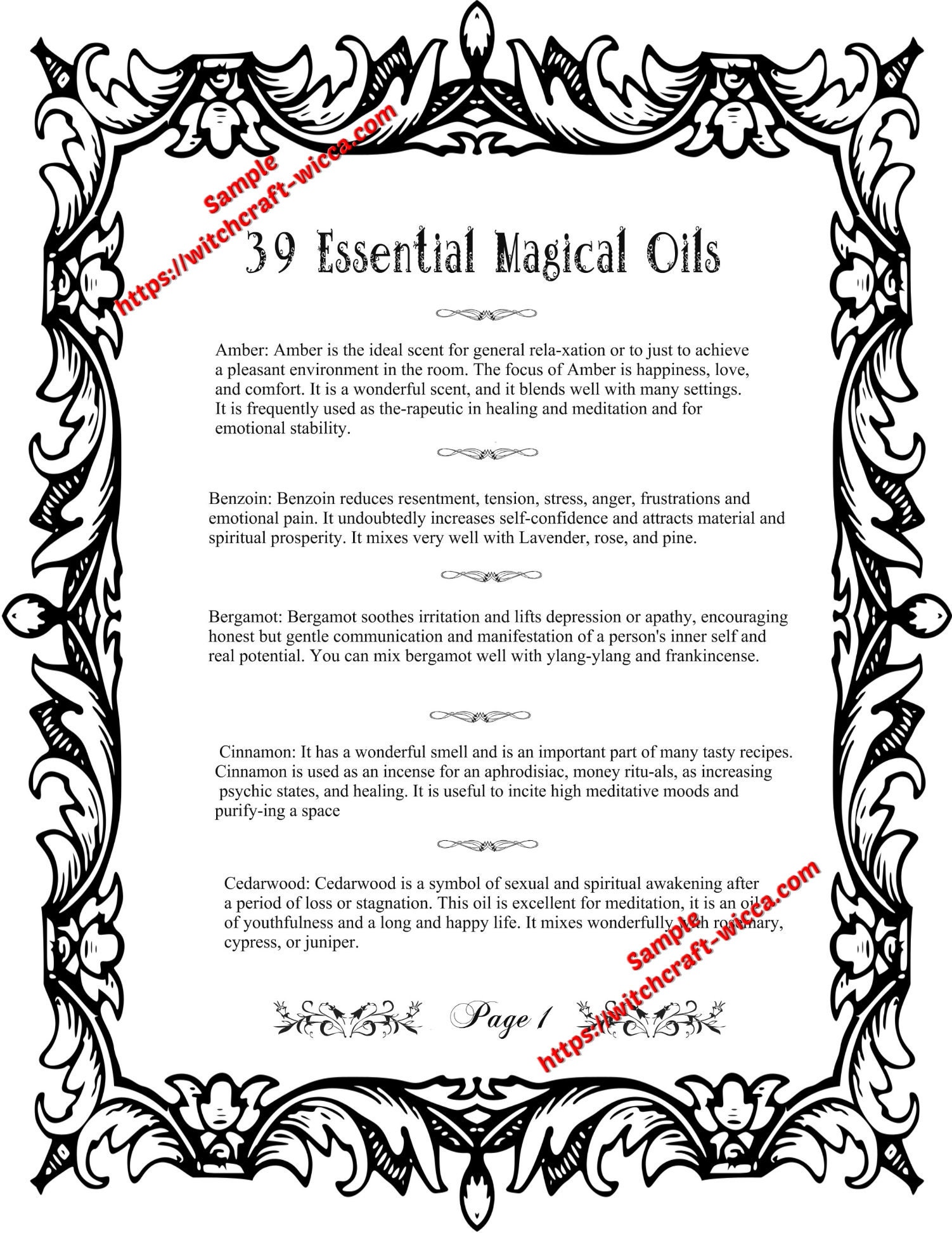 picture regarding Printable Book of Shadows identify Printable E-book of Shadows 8 Web pages for Coloring 39 Magic Crucial Oils and How toward Employ the service of Them for Spells- (8 PDFs)