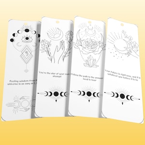 8 Pagan Printable Bookmarks, Page Keeper, Wiccan Book Lover Accessories ...
