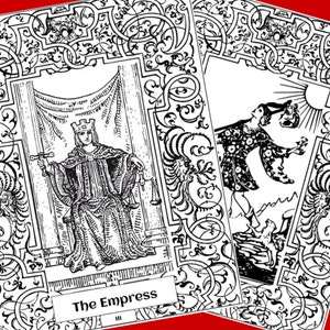 Tarot Divination Art Coloring Book, All 78 Rider Waite Cards, Unique Adult Pages Minor Major Arcana image 4