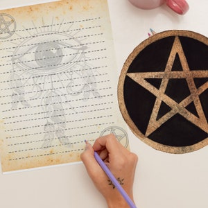 Wiccan Blank Ornate Pages Dreamcatcher, 6 Witchcraft Printable Spell ...