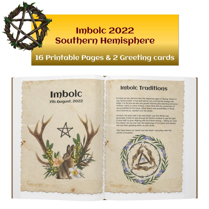 Imbolc 2022 Southern Hemisphere Wiccans Rituals Pages Sabbats Etsy