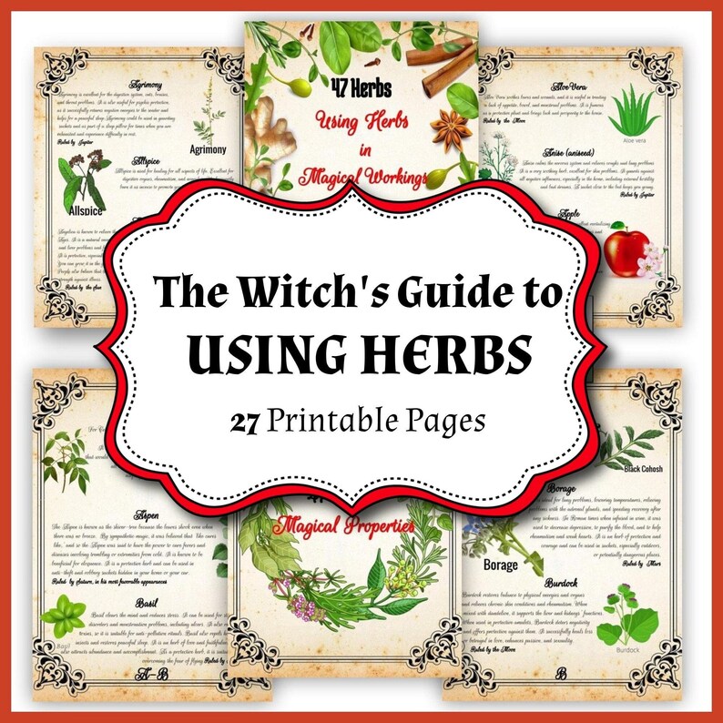 47 Herbs in Magic Emotional and Spiritual Healing 27 BOS Etsy