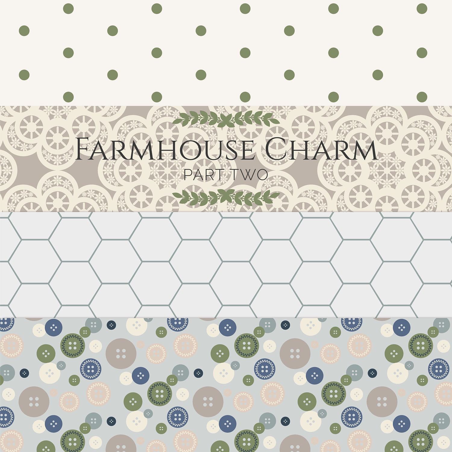 Free Printable Farmhouse Scrapbook Paper