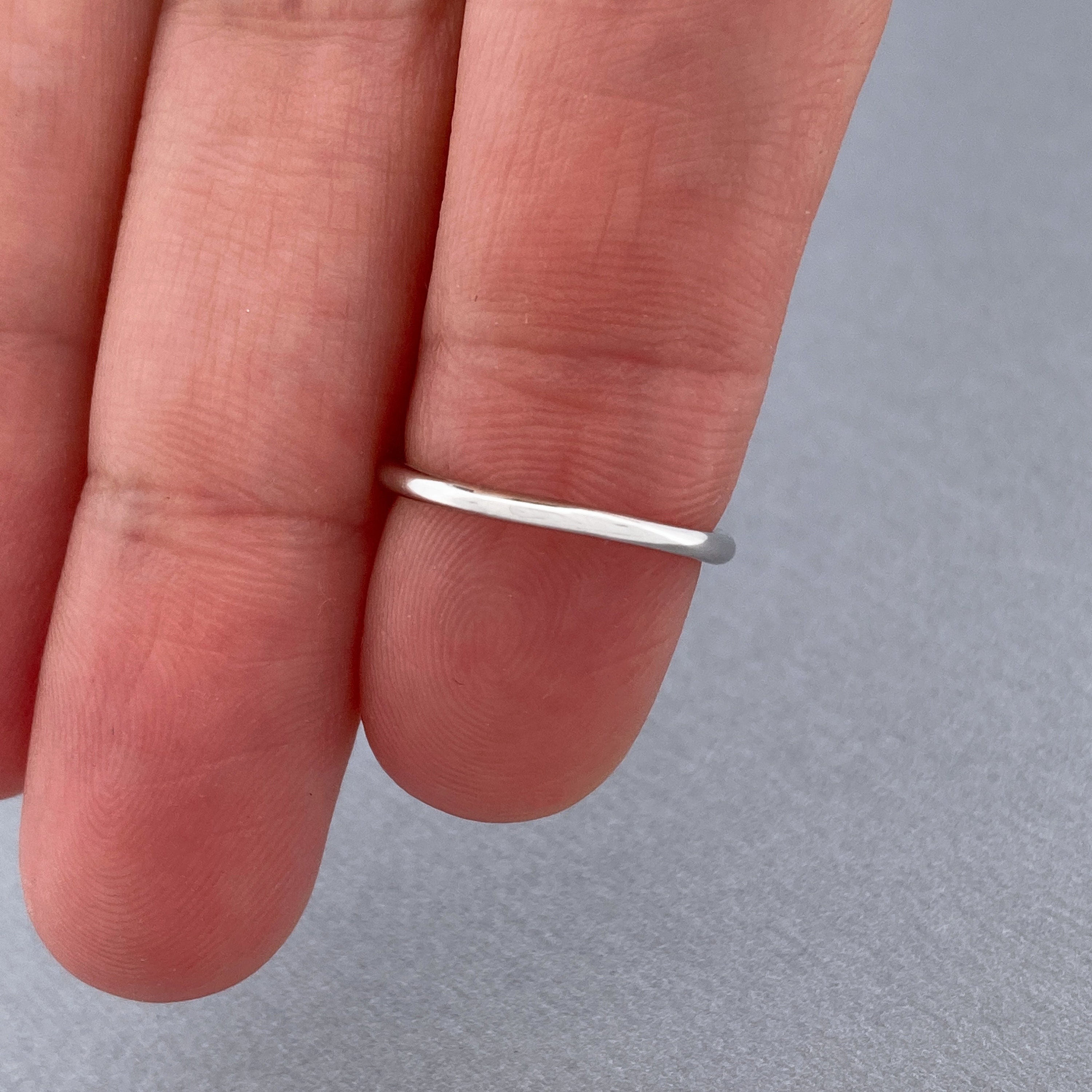 Fitted Toe Ring for Woman 2mm Band Sterling Silver Etsy