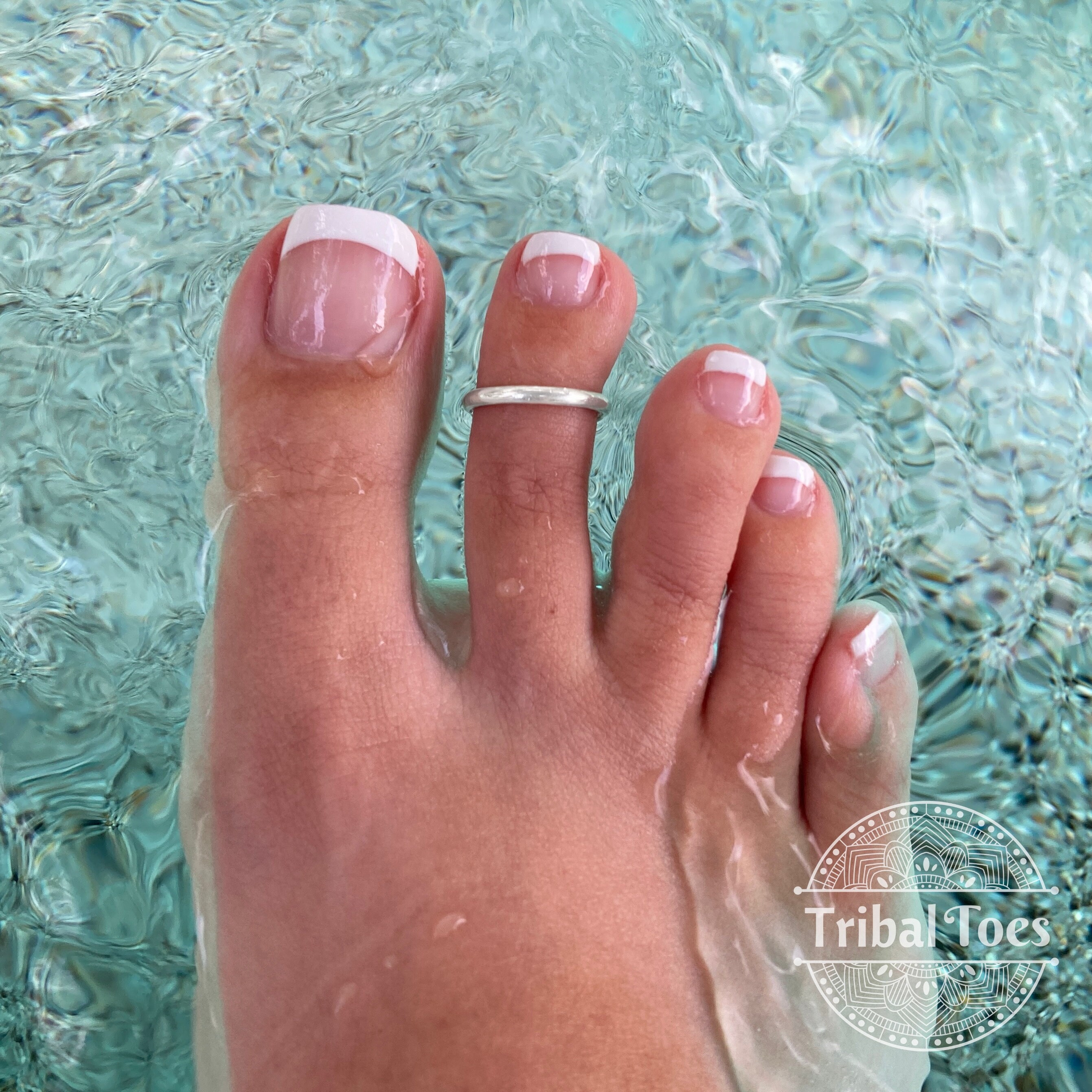 Fitted Toe Ring for Woman 2mm Band Sterling Silver Etsy